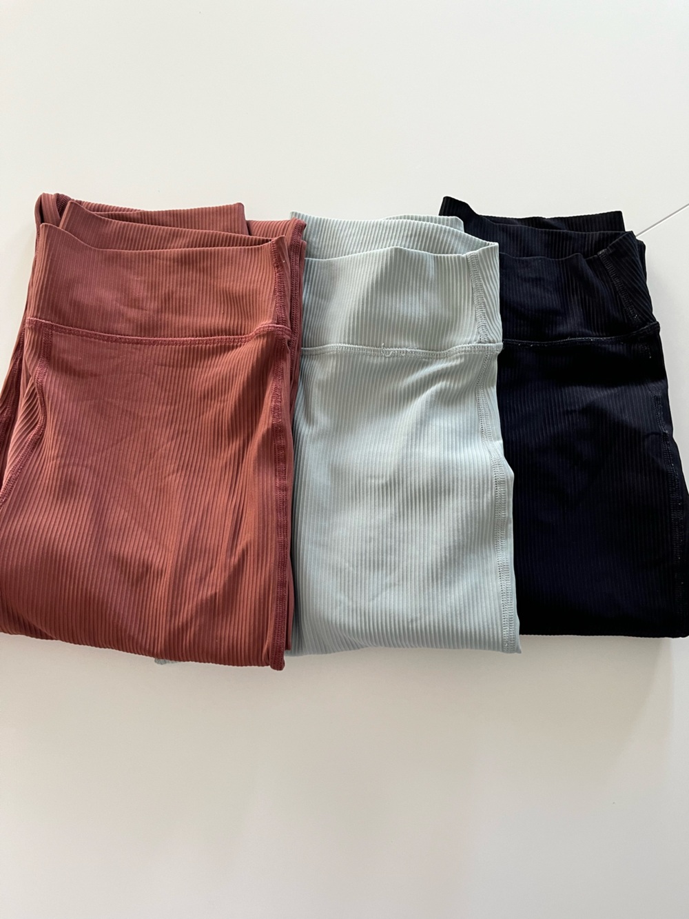 Old Navy Ribbed Flare Leggings Set - Rust, Blue-Grey, Black
